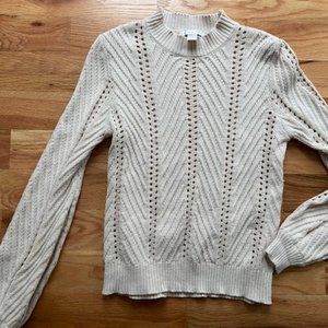 Cream sweater F21 Sz M